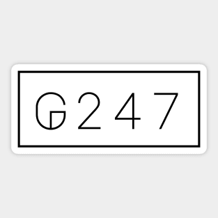 G247 logo black Sticker